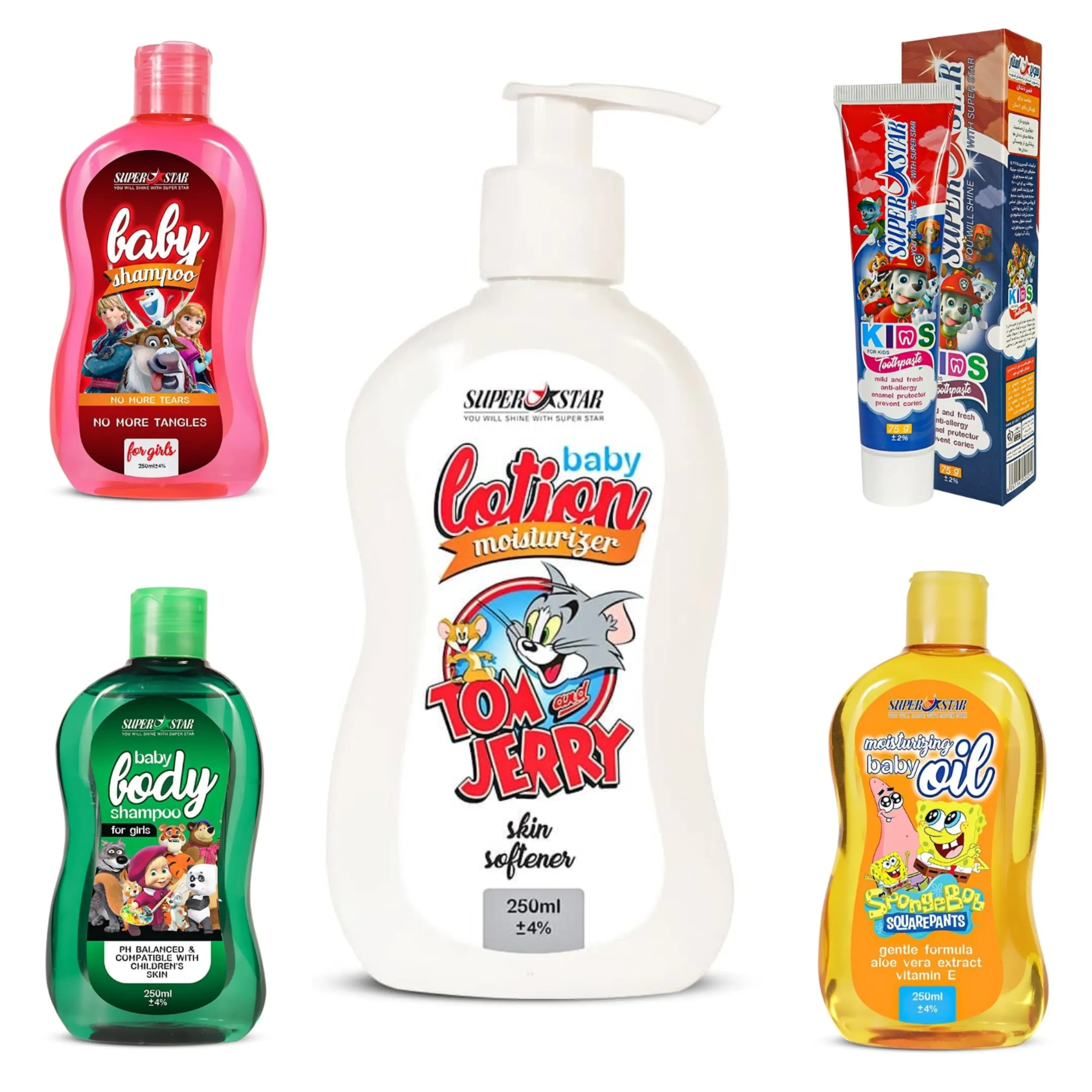 پک بهداشتی  حمام کودک دخترانه